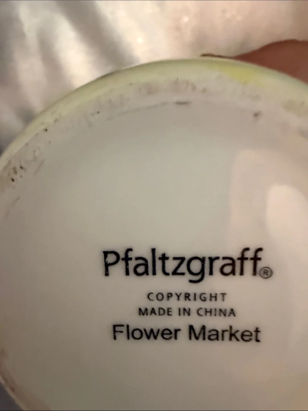 Pfaltzgraft Hand Painted Beautiful Vase with Florals and Greenery
